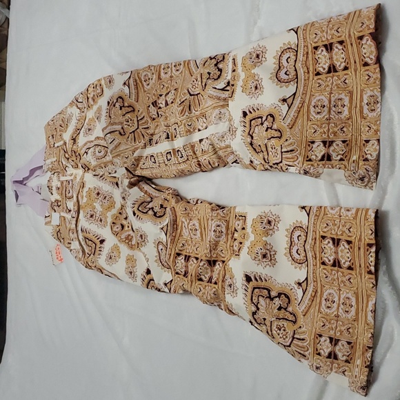 Free People Alpine Glow Printed Snow Bib Brushed Sail Paisley - Picture 6 of 12